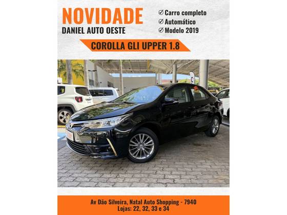 TOYOTA COROLLA 1.8 GLI UPPER 16V FLEX 4P AUTOMÁTICO